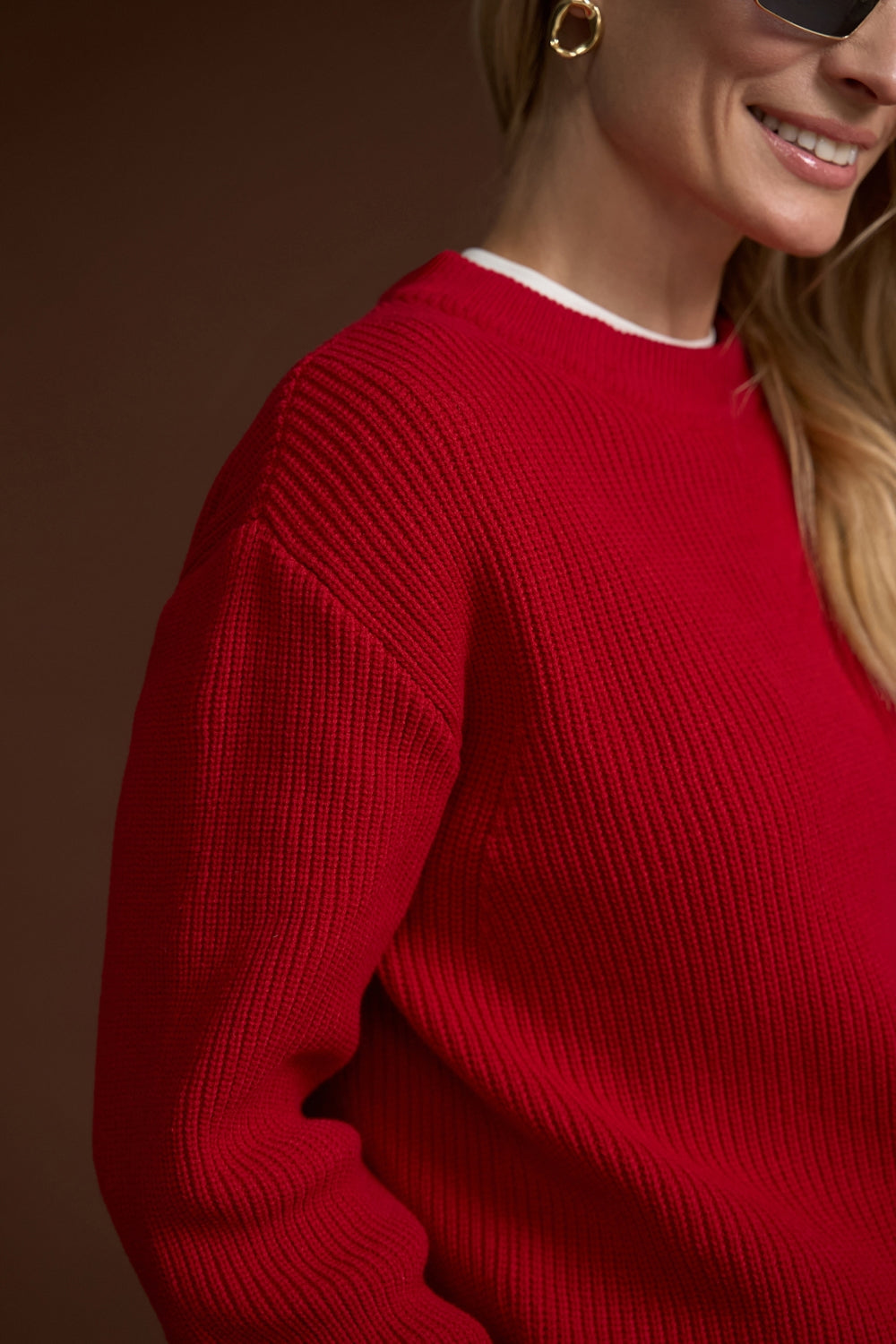 Red Knit Sweater