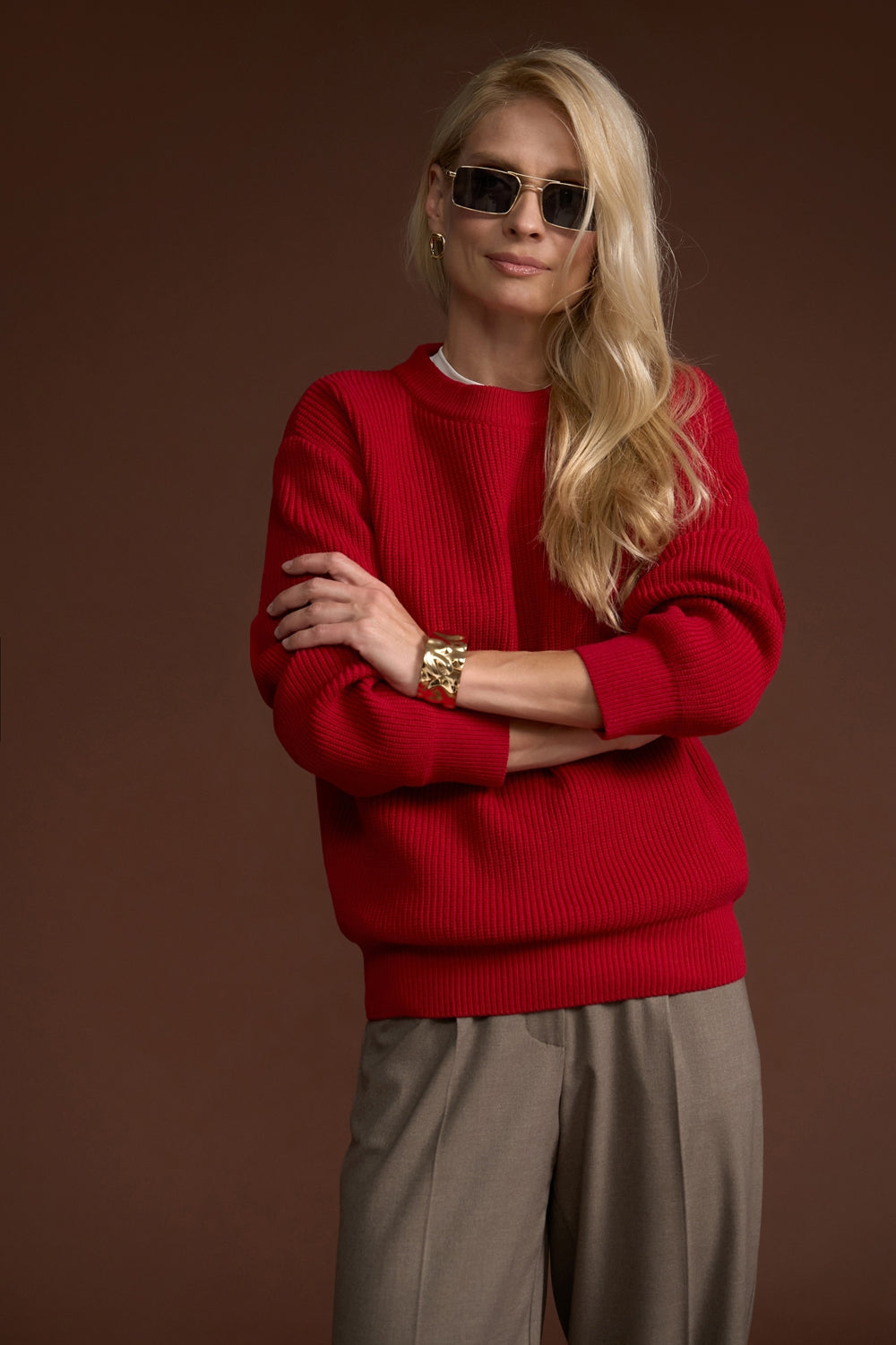 Red Knit Sweater