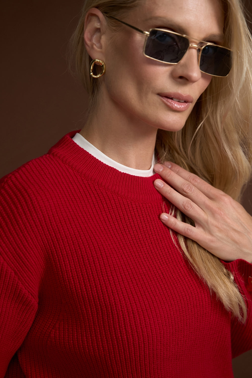 Red Knit Sweater