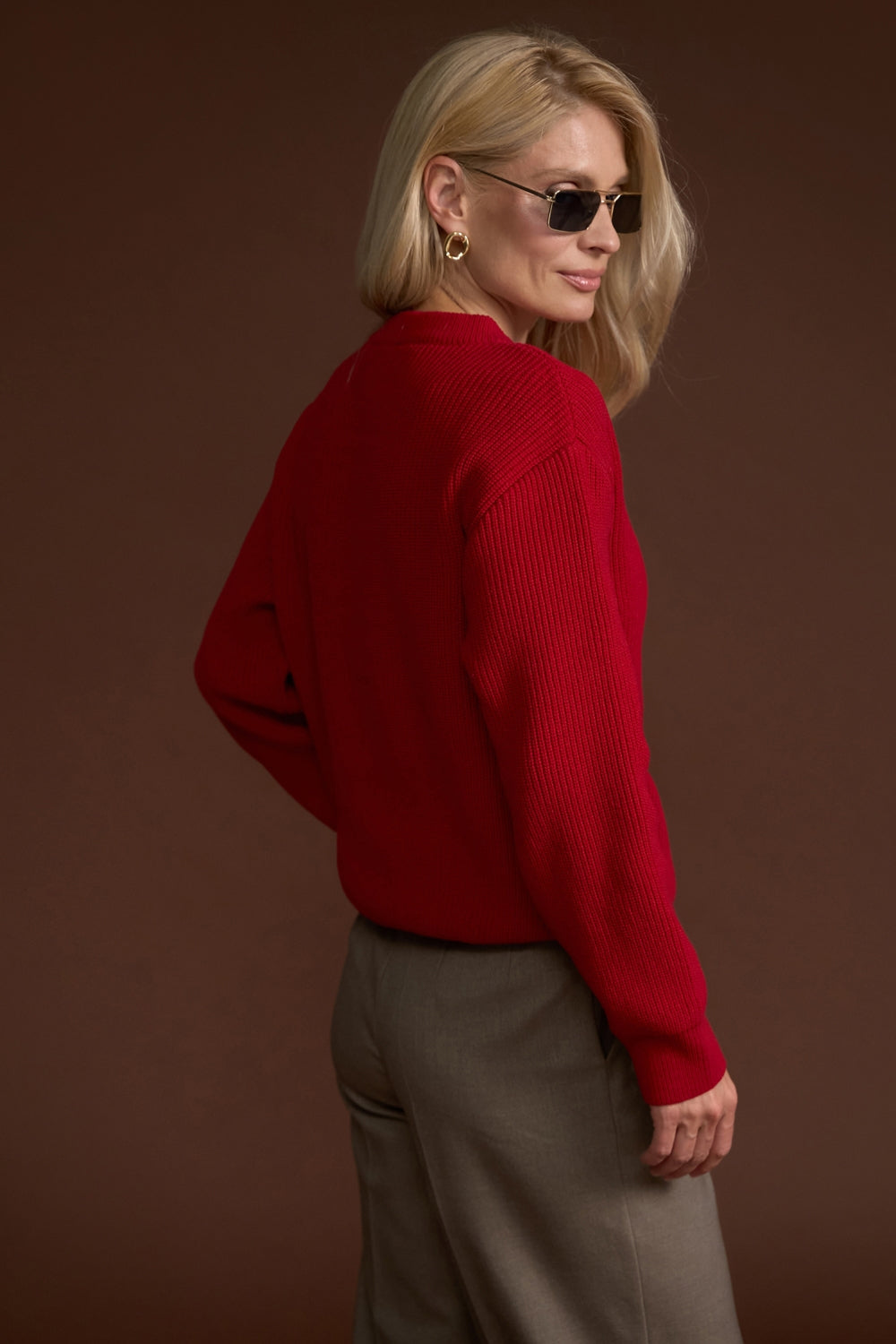 Red Knit Sweater