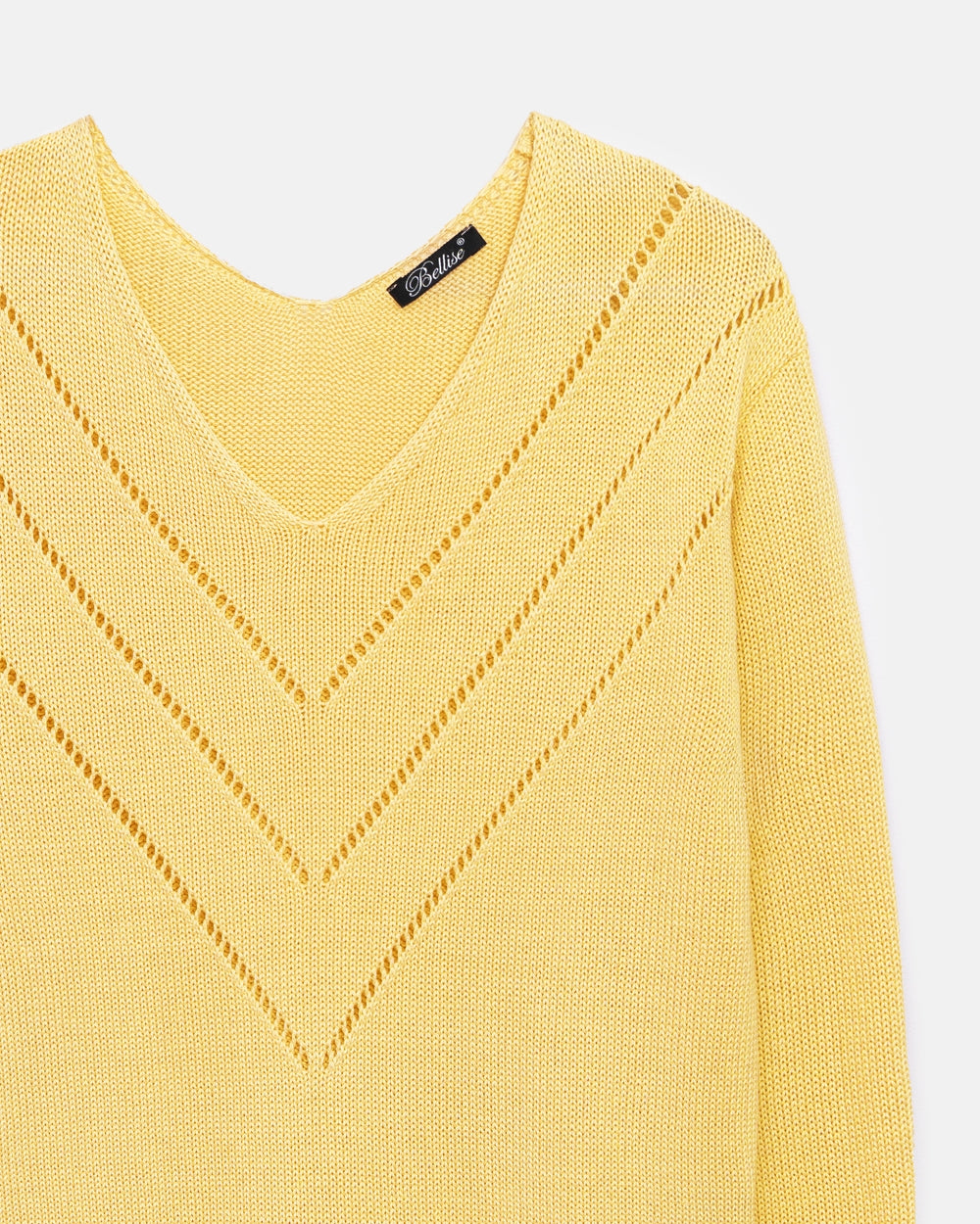 Strickpullover in Lemon
