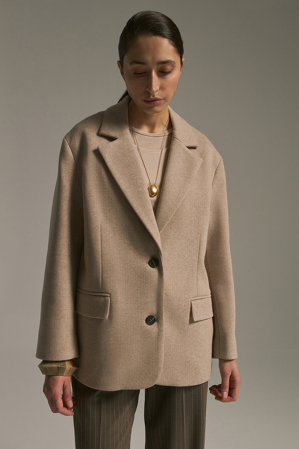 Women’s Blazer in Grey-Beige