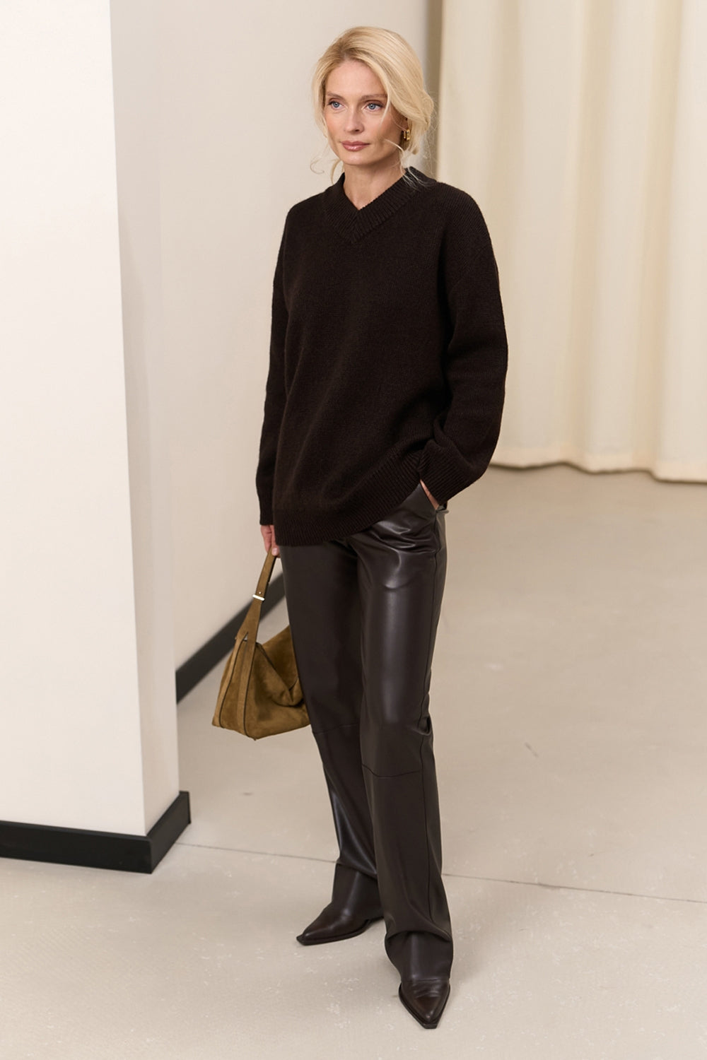 Elegant Eco-Leather Trousers