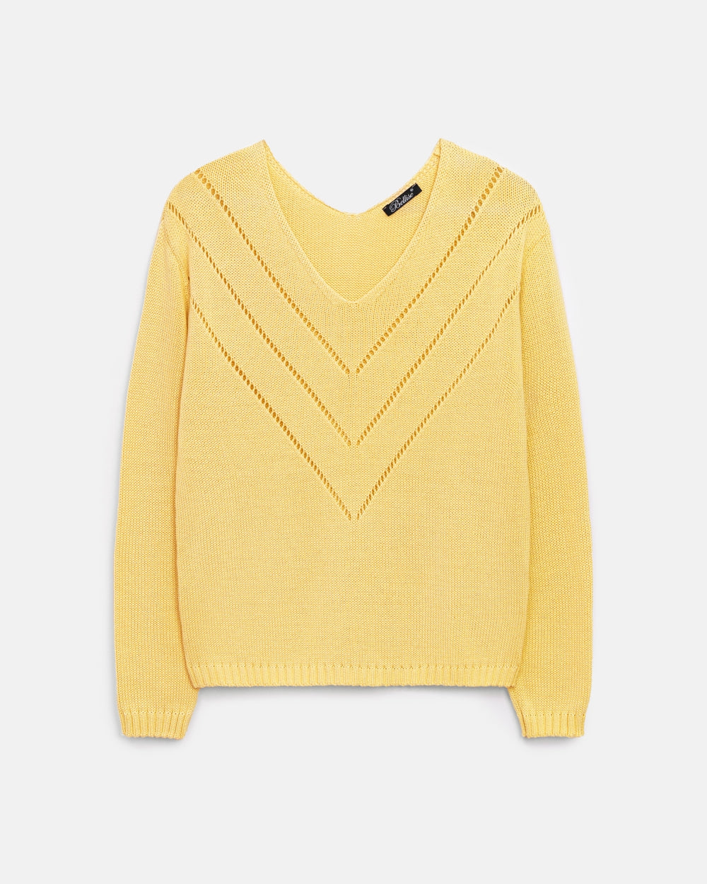 Strickpullover in Lemon