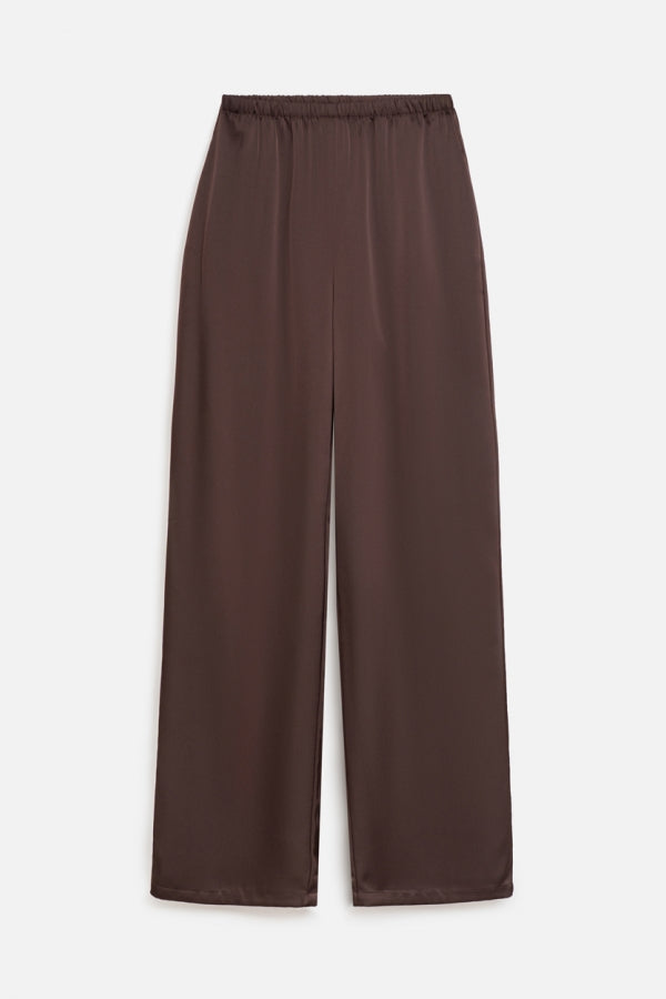 Gerade Hose aus seidig fliessendem Stoff